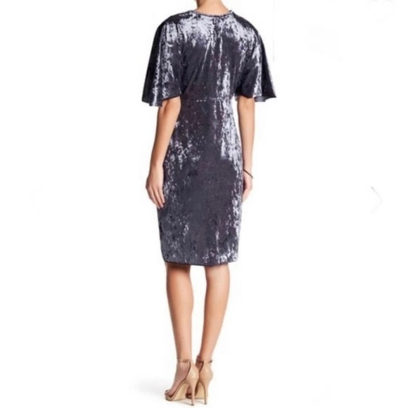 The Vanity Room Velvet Wrap Dress - Picture 2 of 7